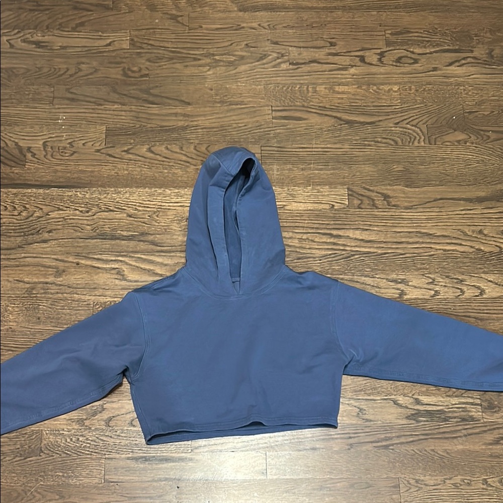 lululemon athletica Blue Cropped Hoodie